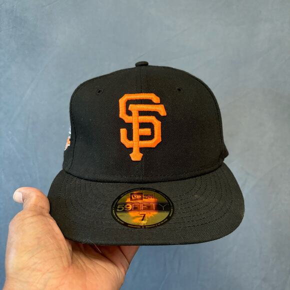Giants Hat 2012 World Series Fall Classic Patch Snakeskin 59Fifty Fitted Size 7 - Picture 3 of 13